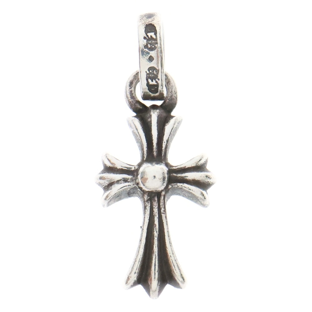 CHROME HEARTS(クロムハーツ) CRS BBYFAT P SAP ベイビーファットクロス PAVEサファイア ペンダントトップ シルバー BCA236