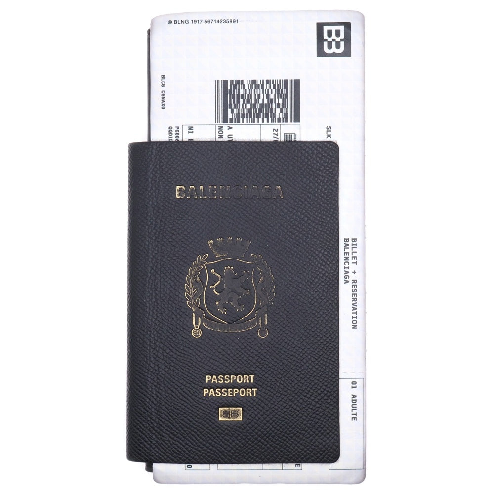 BALENCIAGA(バレンシアガ) Passport 1 Ticket パスポートロングウォレット 長財布 ネイビー