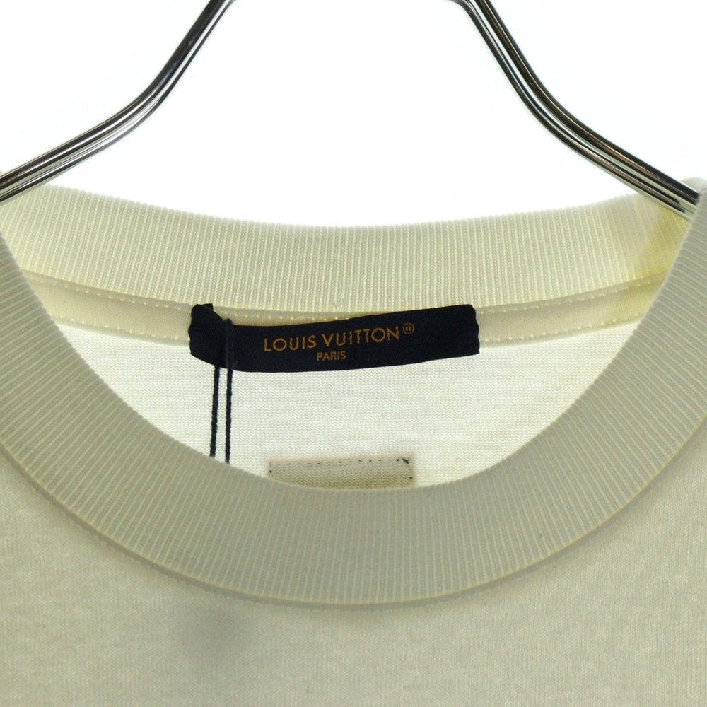 LOUIS VUITTON(ルイヴィトン) 24AW LVLovers ビジューロゴ装飾 クルーネック半袖Tシャツカットソー ホワイト RM242MM NPL HRY29W