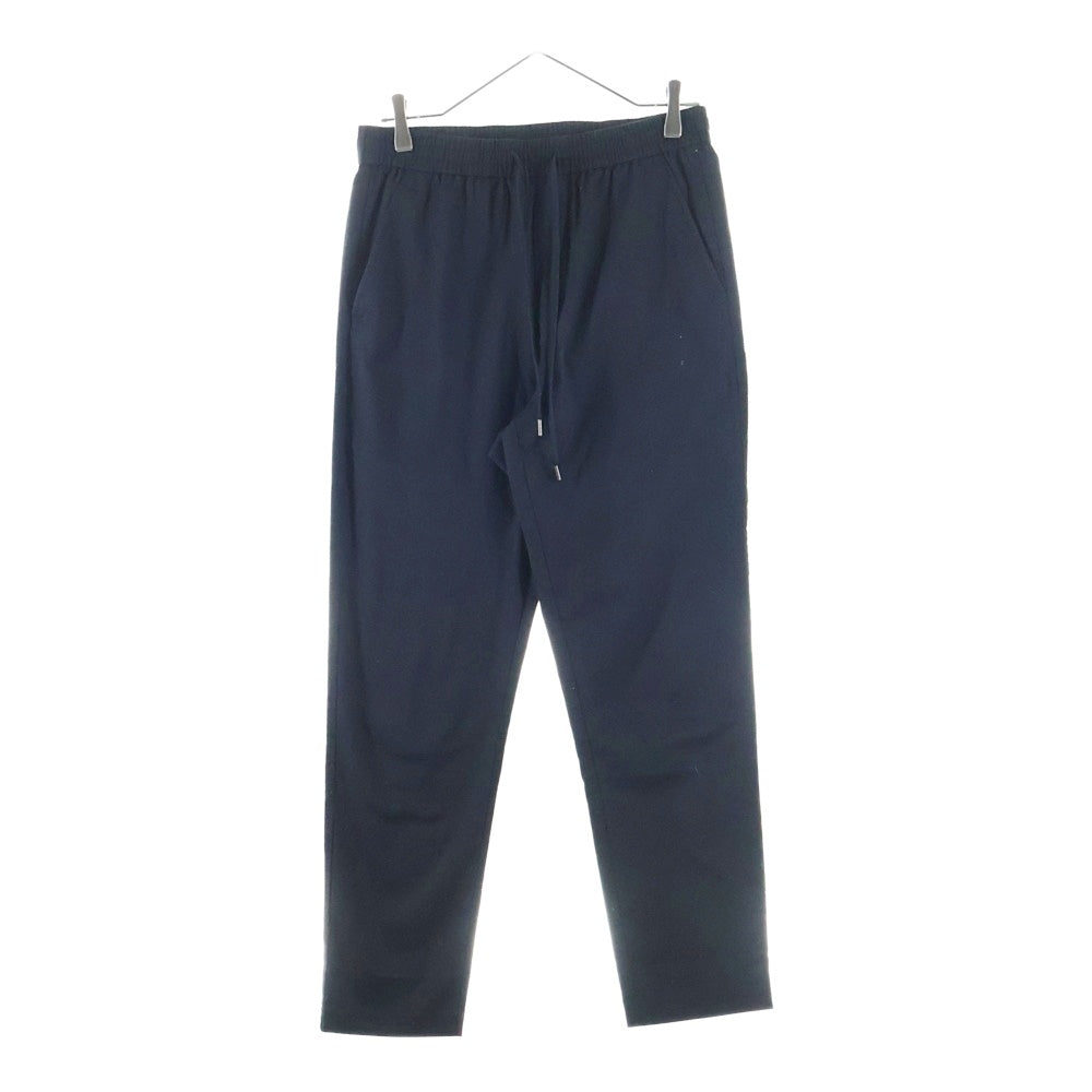 NO BRAND(ノーブランド) コットンイージースラックス ブラック