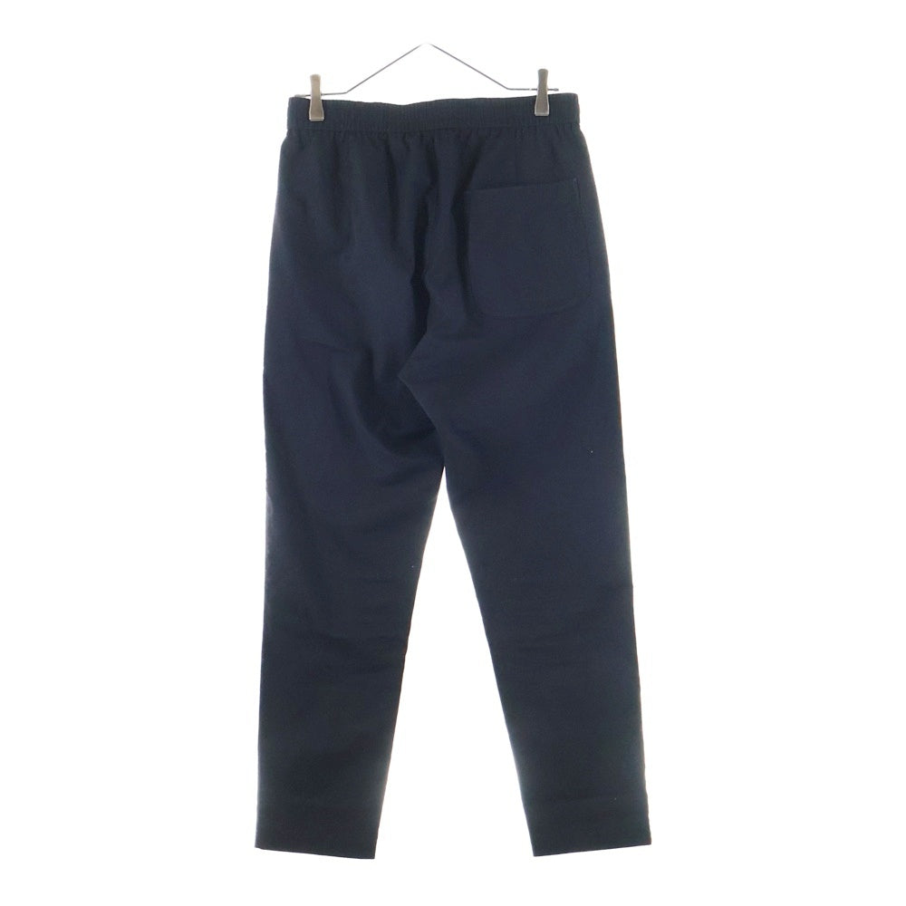 NO BRAND(ノーブランド) コットンイージースラックス ブラック