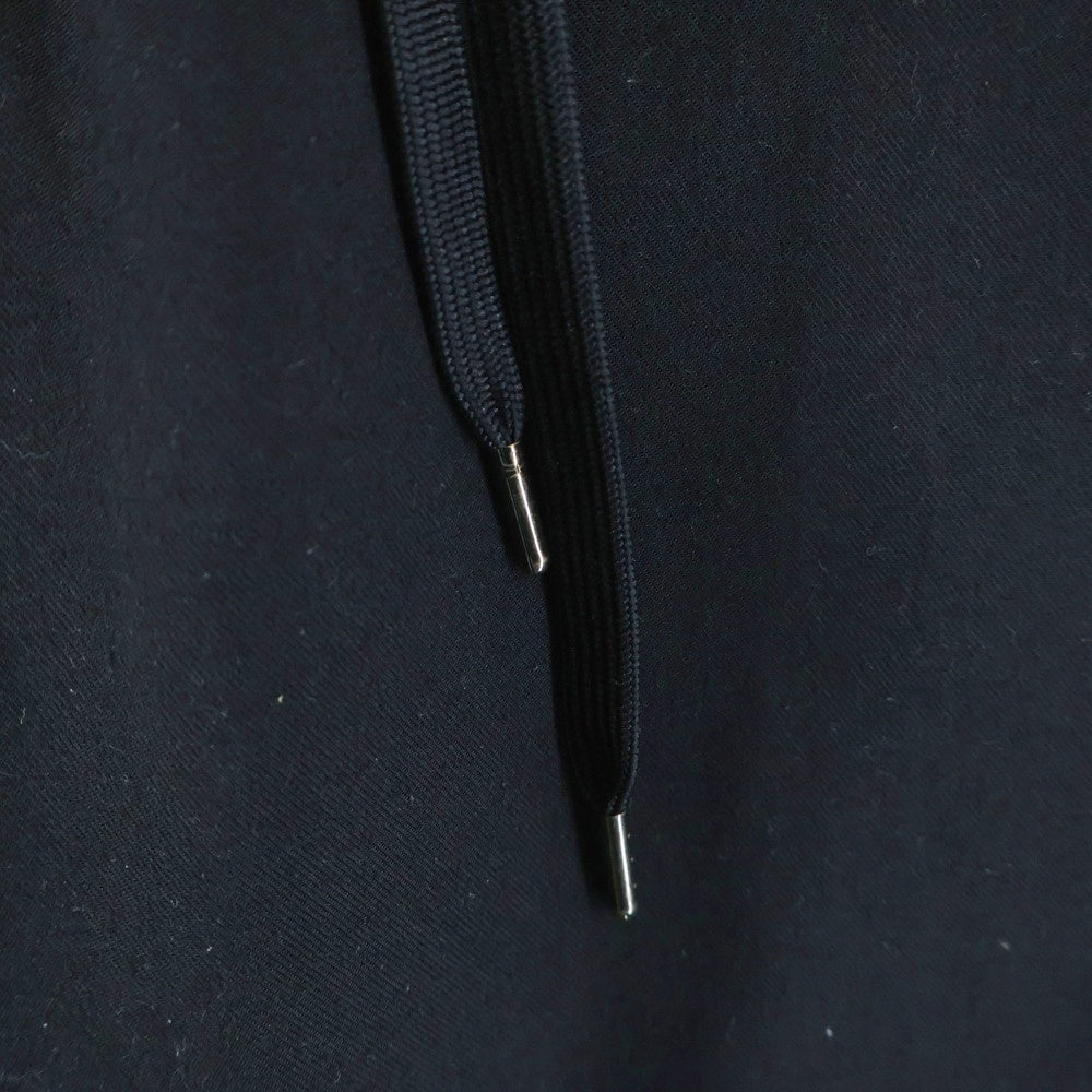 NO BRAND(ノーブランド) コットンイージースラックス ブラック