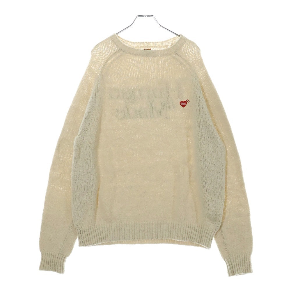 HUMAN MADE(ヒューマンメイド) PROTOTYPE Knit Sweater バッグロコプリント 長袖ニット アイボリー