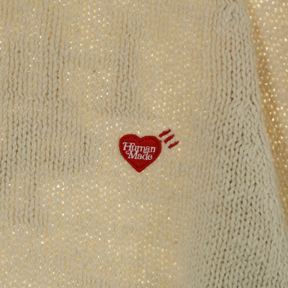 HUMAN MADE(ヒューマンメイド) PROTOTYPE Knit Sweater バッグロコプリント 長袖ニット アイボリー