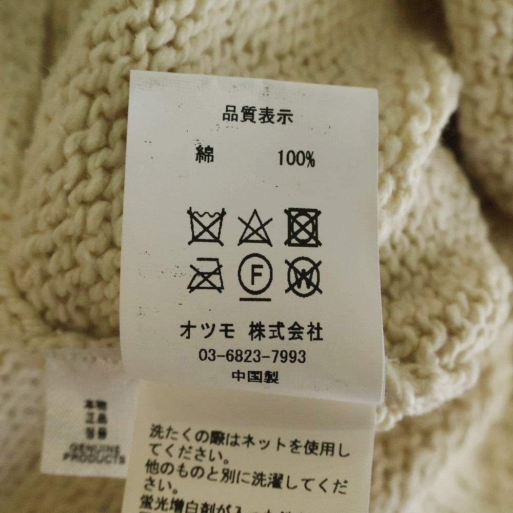 HUMAN MADE(ヒューマンメイド) PROTOTYPE Knit Sweater バッグロコプリント 長袖ニット アイボリー
