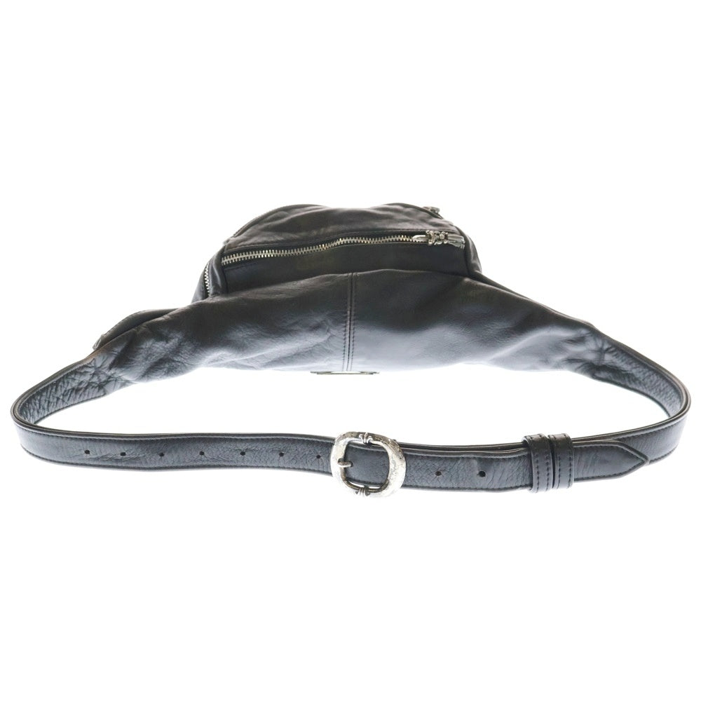 CHROME HEARTS(クロムハーツ) #1 SNAT PACK スナットパック ダガージップ ガンスリンガーベルト レザーウエストバッグ ブラック BCA378