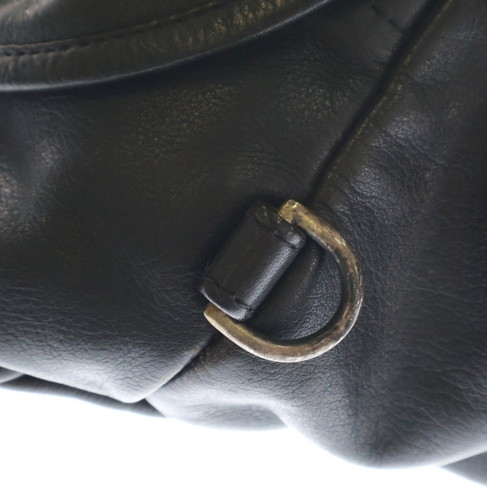 CHROME HEARTS(クロムハーツ) #1 SNAT PACK スナットパック ダガージップ ガンスリンガーベルト レザーウエストバッグ ブラック BCA378