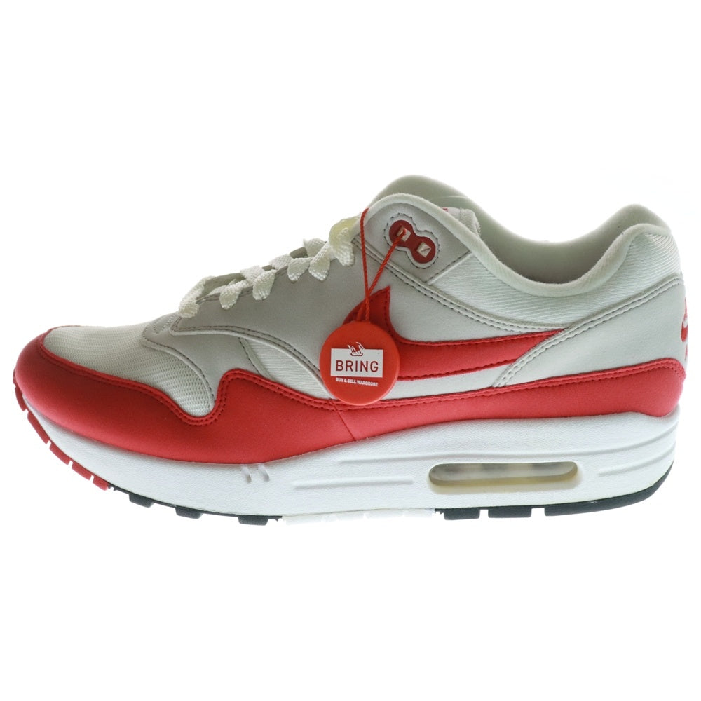 NIKE(ナイキ) Air Max 1 Anniversary Red 2017 エアマックス1 ローカットスニーカー レッド/ホワイト US9/27cm 908375-103