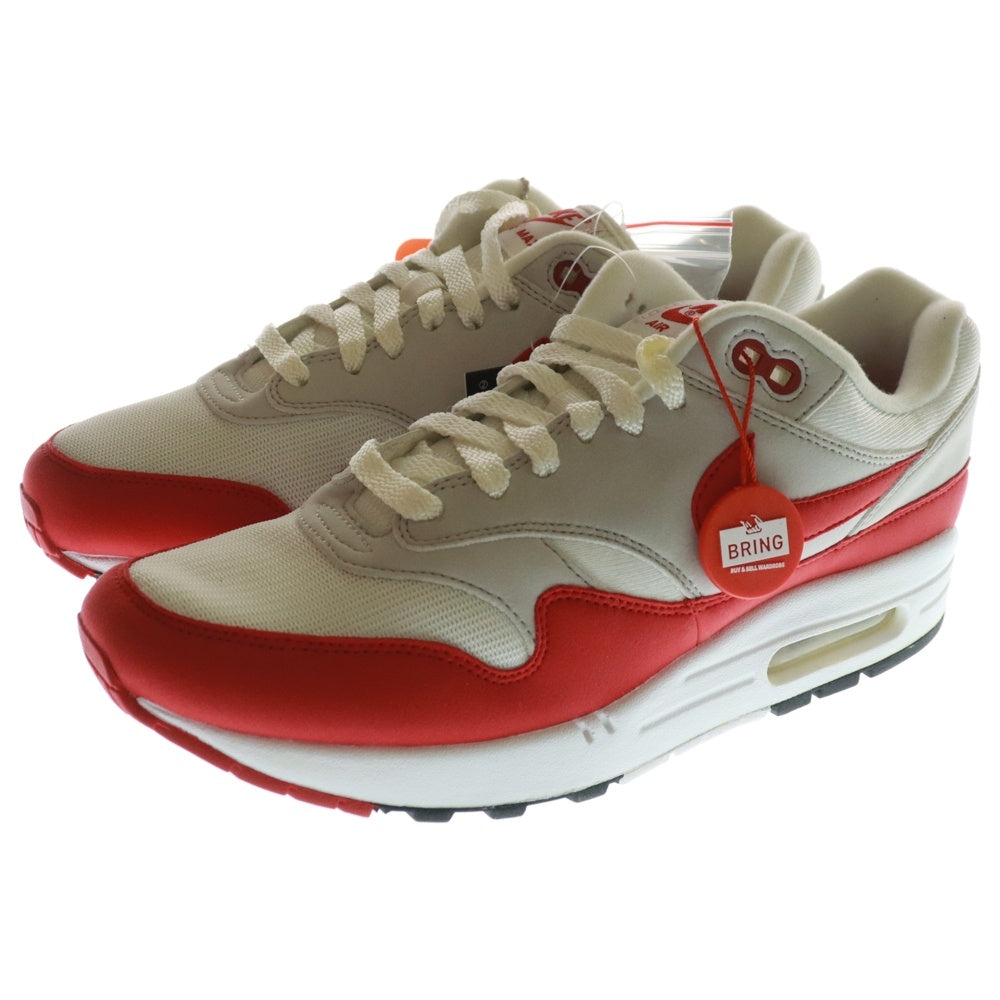 NIKE(ナイキ) Air Max 1 Anniversary Red 2017 エアマックス1 ローカットスニーカー レッド/ホワイト US9/27cm 908375-103