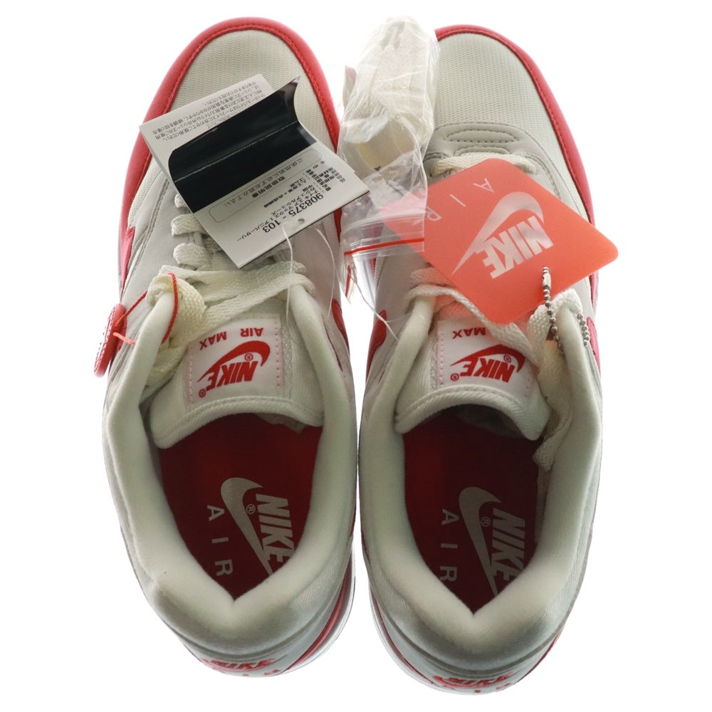 NIKE(ナイキ) Air Max 1 Anniversary Red 2017 エアマックス1 ローカットスニーカー レッド/ホワイト US9/27cm 908375-103