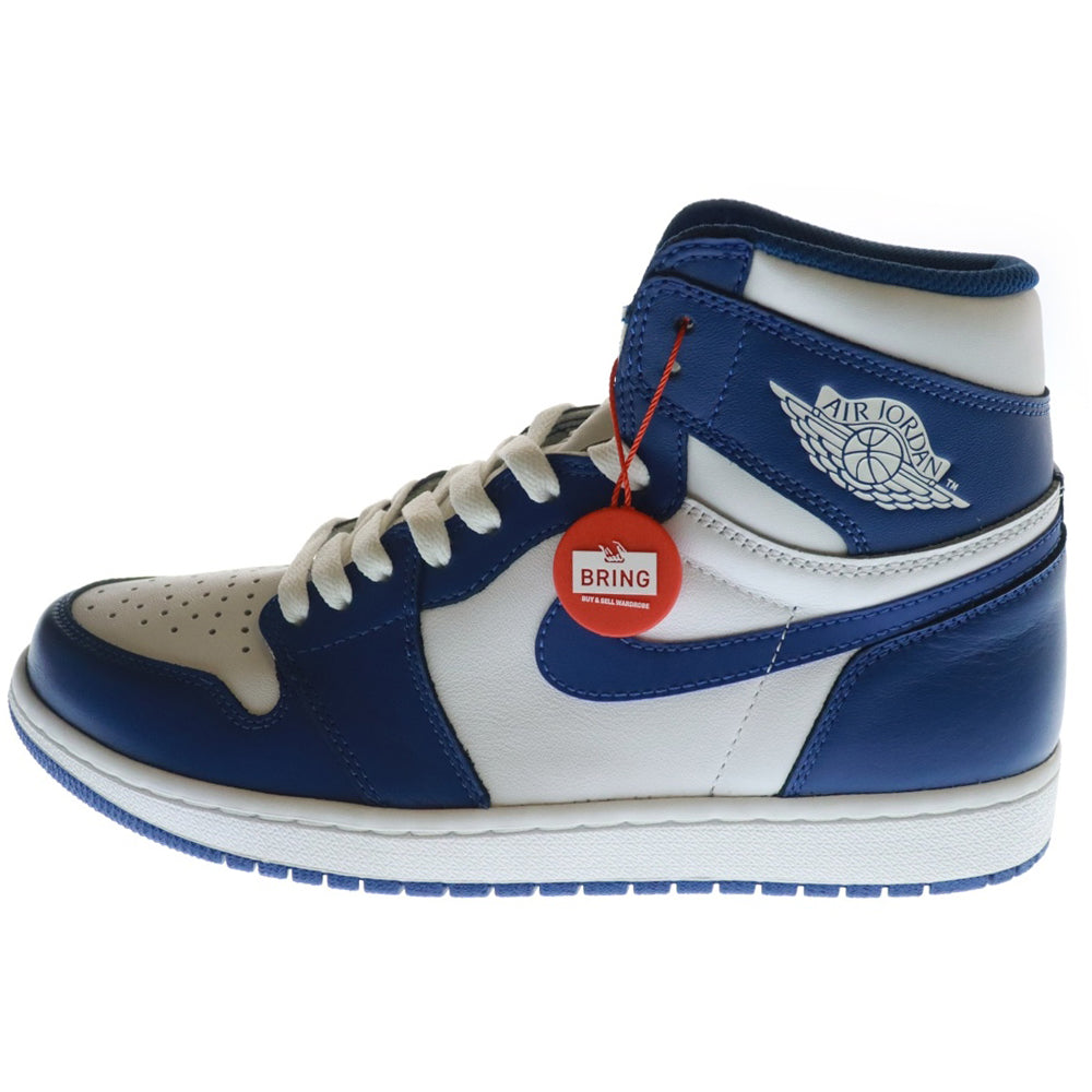 NIKE(ナイキ) Air Jordan 1 Retro High STORM BLUE エアジョーダン1 レトロ ストームブルー ハイカットスニーカー ブルー US9/27cm 555088-127