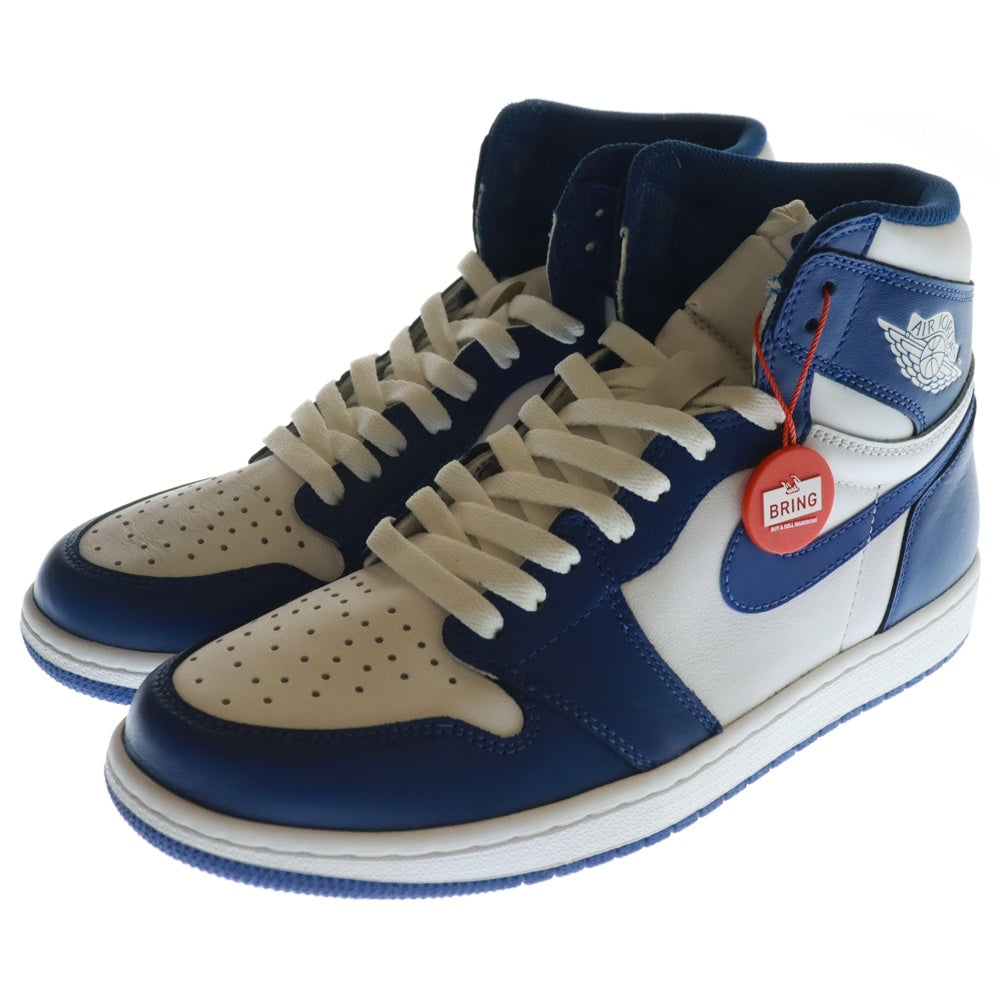 NIKE(ナイキ) Air Jordan 1 Retro High STORM BLUE エアジョーダン1 レトロ ストームブルー ハイカットスニーカー ブルー US9/27cm 555088-127