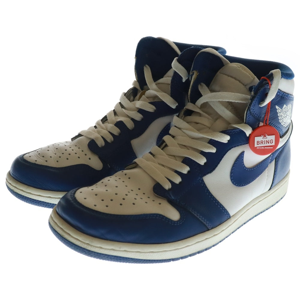 NIKE(ナイキ) Air Jordan 1 Retro High STORM BLUE エアジョーダン1 レトロ ストームブルー ハイカットスニーカー ブルー US9/27cm 555088-127