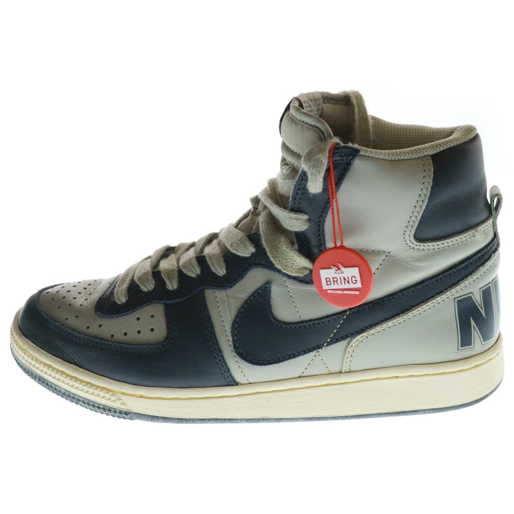 NIKE(ナイキ) 【観賞用2008年製】 Terminator High Granate/Dark Obsidian-Sail ターミネーター グラナイト/ダークオブシディアン-セイル ハイカットスニーカー 318677-041