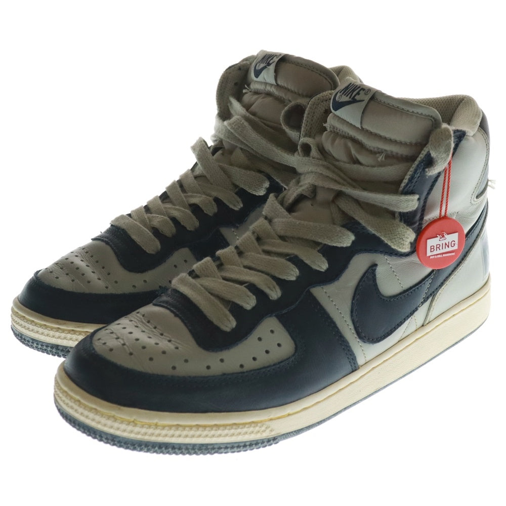 NIKE(ナイキ) 【観賞用2008年製】 Terminator High Granate/Dark Obsidian-Sail ターミネーター グラナイト/ダークオブシディアン-セイル ハイカットスニーカー 318677-041