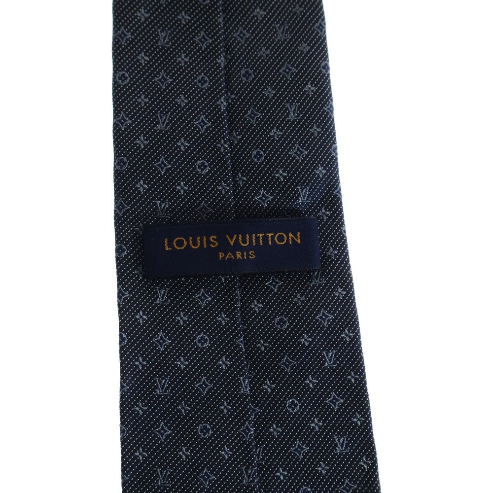 LOUIS VUITTON(ルイヴィトン) クラヴァットモノグラム スポッティ シルクドットネクタイ ブラック M77091