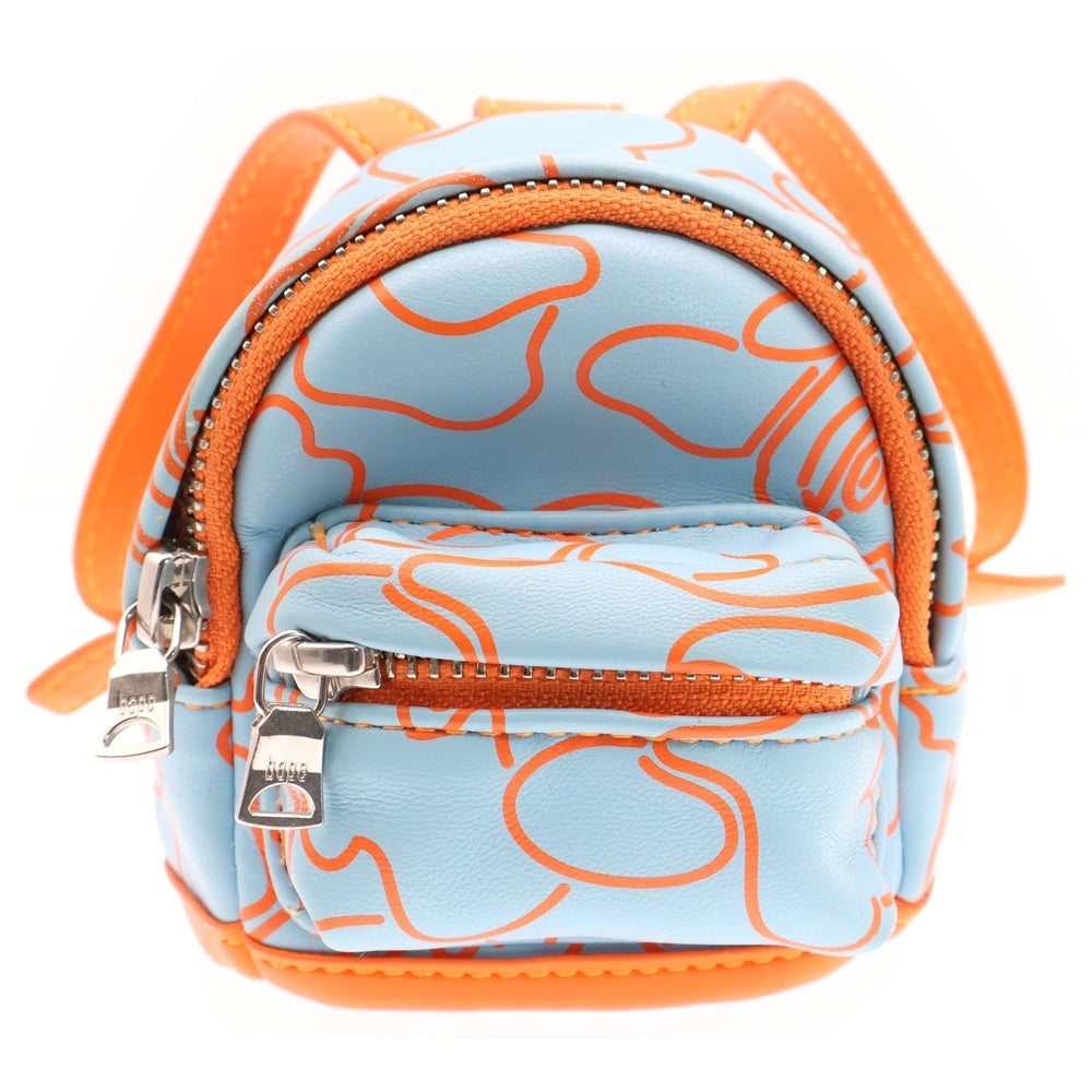A BATHING APE(アベイシングエイプ) NEON CAMOICRO BACKPACK ネオンカモ チェーンバックパック ブルー/オレンジ