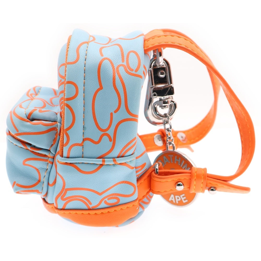 A BATHING APE(アベイシングエイプ) NEON CAMOICRO BACKPACK ネオンカモ チェーンバックパック ブルー/オレンジ