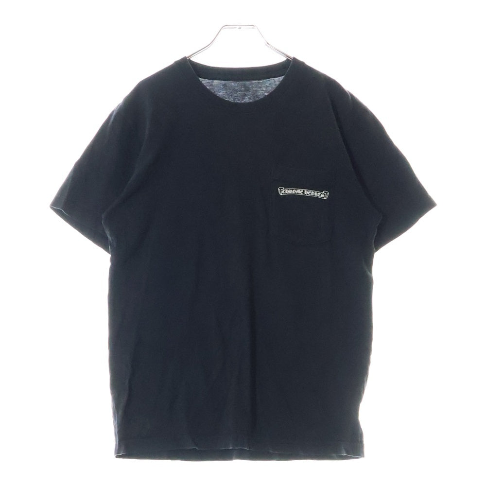 CHROME HEARTS(クロムハーツ) Back Arch Logo USA Print クルーネック半袖Tシャツカットソー ブラック