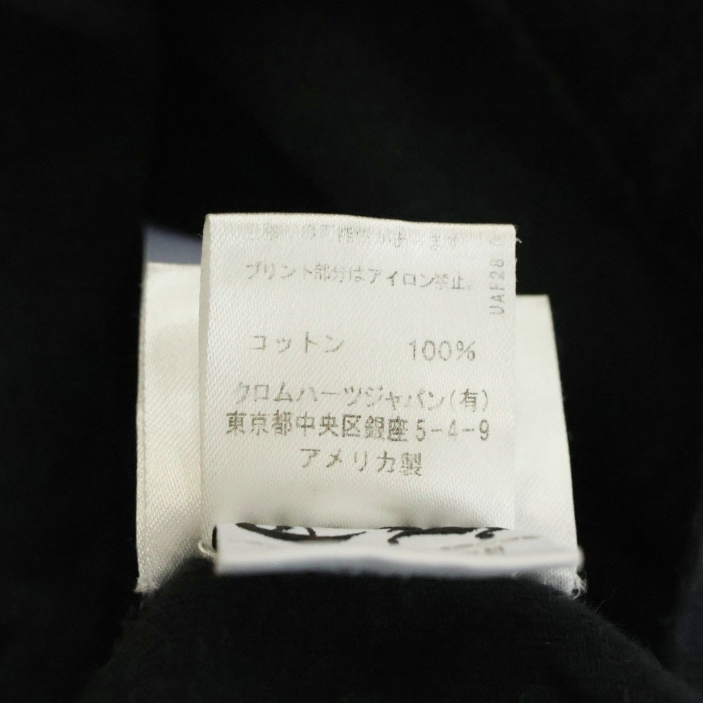 CHROME HEARTS(クロムハーツ) Back Arch Logo USA Print クルーネック半袖Tシャツカットソー ブラック