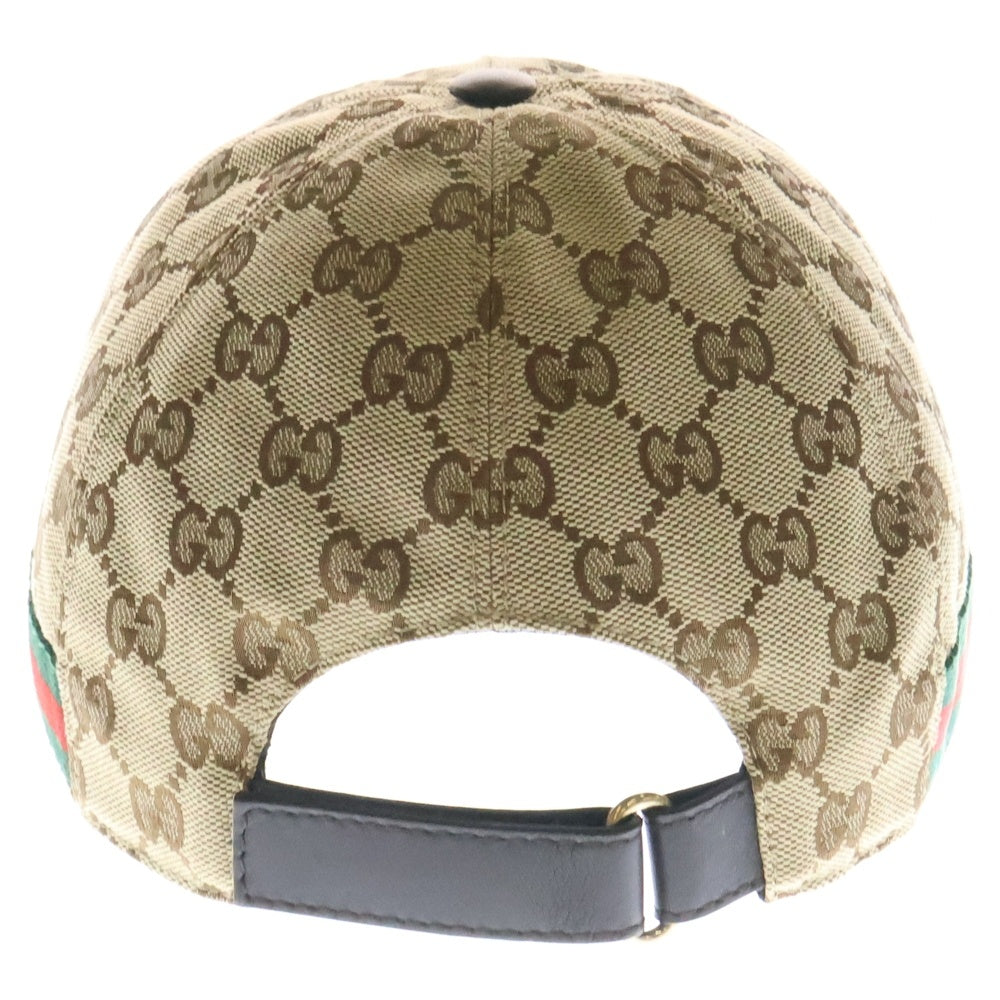 GUCCI(グッチ) GGキャンバス ベースボールキャップ ベージュ