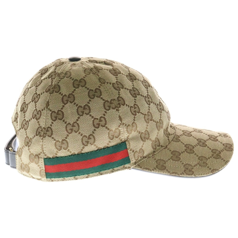 GUCCI(グッチ) GGキャンバス ベースボールキャップ ベージュ