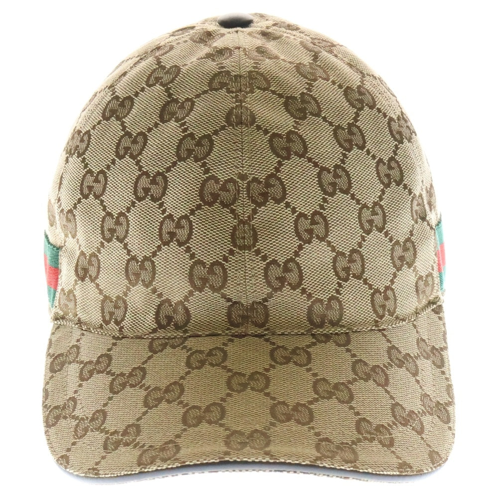 GUCCI(グッチ) GGキャンバス ベースボールキャップ ベージュ