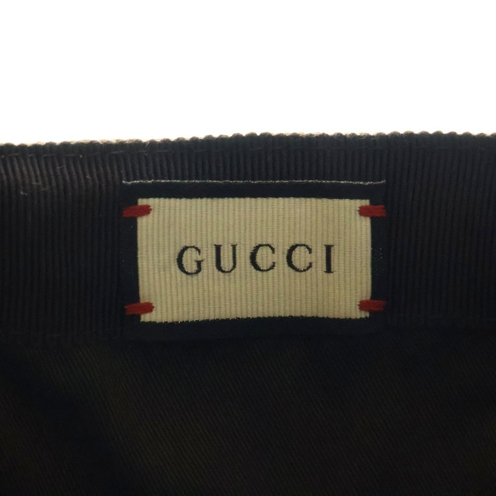 GUCCI(グッチ) GGキャンバス ベースボールキャップ ベージュ