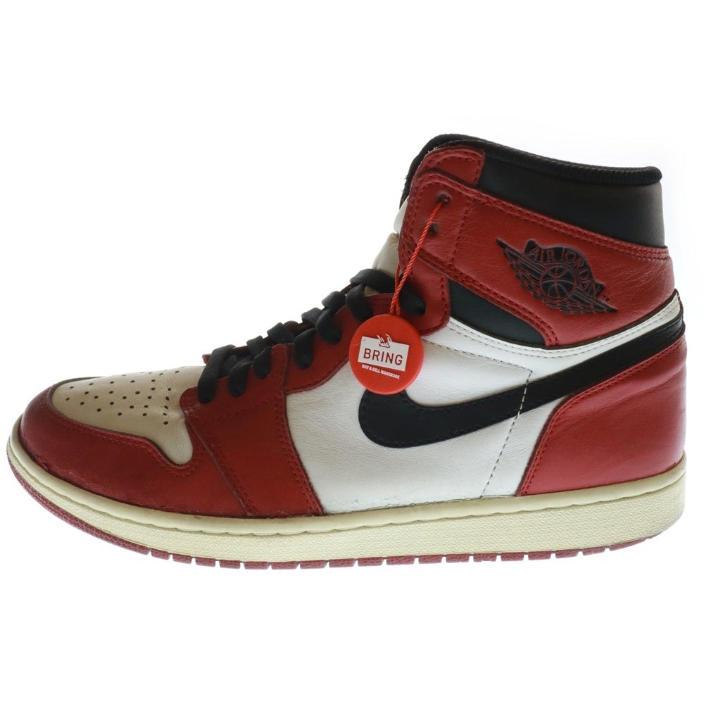 NIKE(ナイキ) 【観賞用 2015年製】 Air Jordan 1 Retro High Chicago エアジョーダン1 レトロ シカゴ ハイカットスニーカー レッド US10.5/28.5cm 555088-101