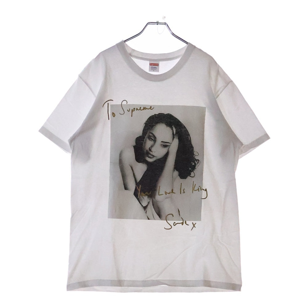 SUPREME(シュプリーム) 17SS Sade Tee シャーデー フロントプリント クルーネック半袖Tシャツカットソー ホワイト