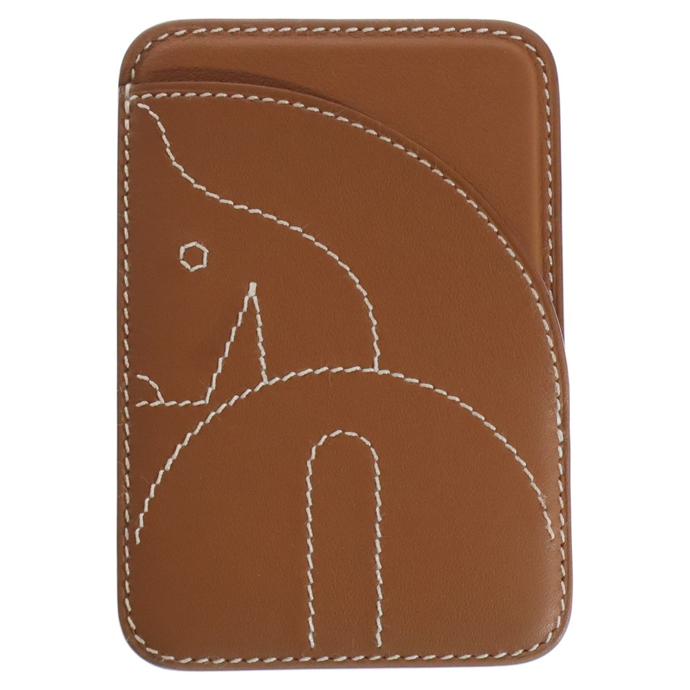 HERMES(エルメス) MagSafe エマン シュヴァル カードケース ブラウン W SF 150 GX