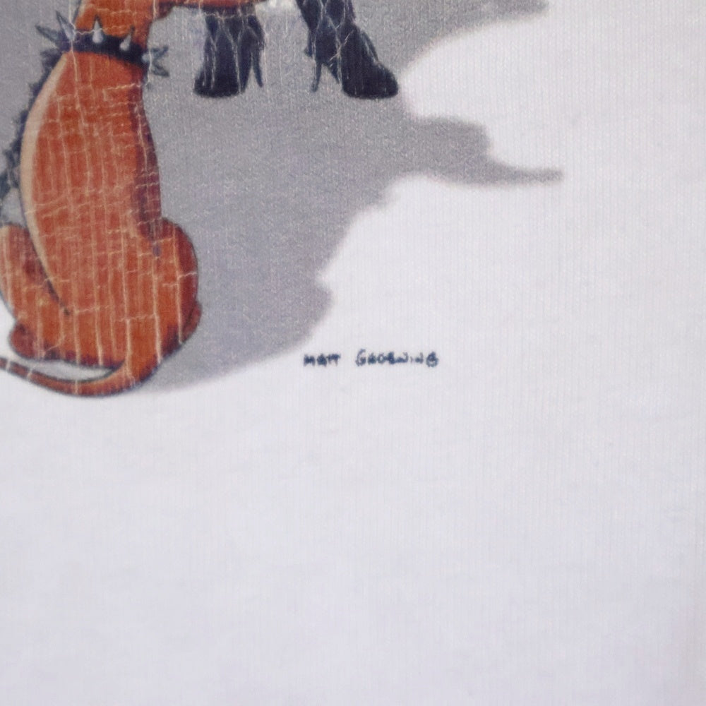 BALENCIAGA(バレンシアガ) 21AW ×The Simpsons Oversized Tee ザ・シンプソンズ オーバーサイズフロントプリント 半袖cカットソー 670943 TLVG7 ホワイト