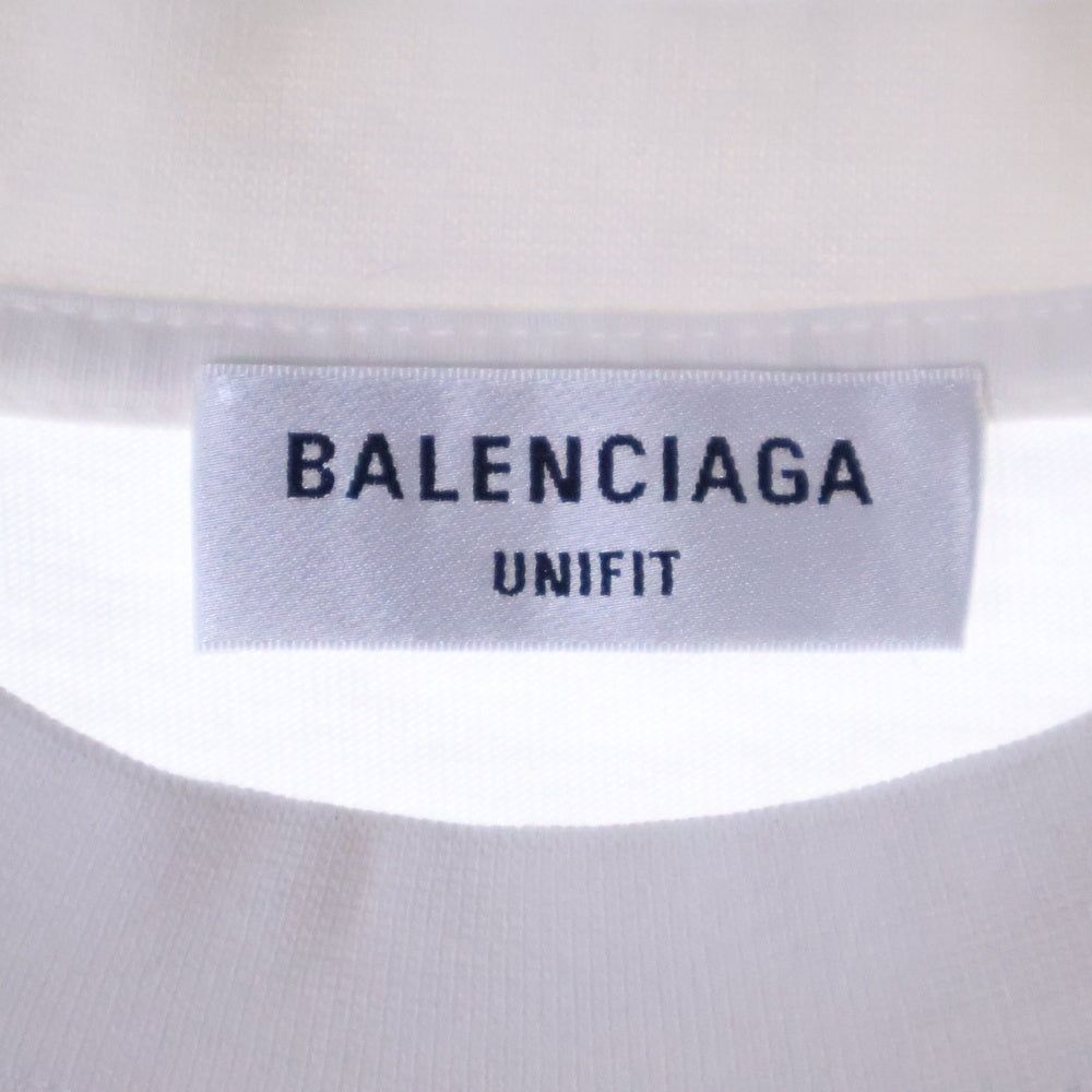 BALENCIAGA(バレンシアガ) 21AW ×The Simpsons Oversized Tee ザ・シンプソンズ オーバーサイズフロントプリント 半袖cカットソー 670943 TLVG7 ホワイト
