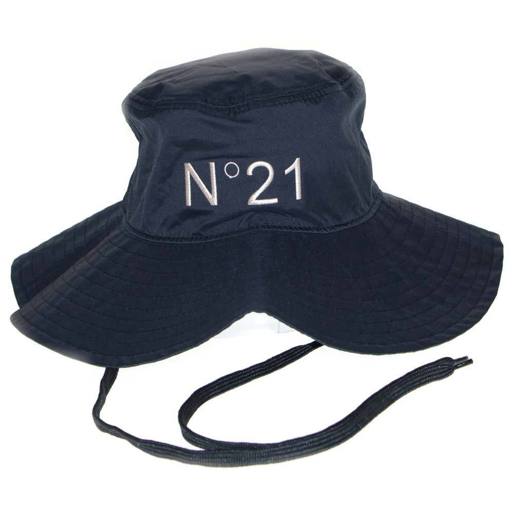 N21 numero ventuno(ヌメロ ヴェントゥーノ) ×NEWERA ×ニューエラ ロゴ刺繡 バケットハット ブラック