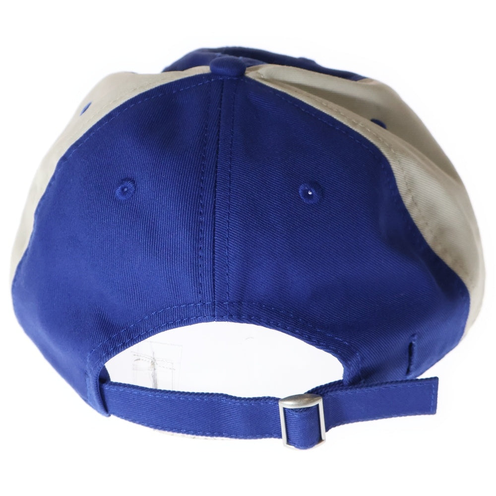 KITH(キス) ロゴ刺繍ベースボールキャップ ブルー/ホワイト KHW050227