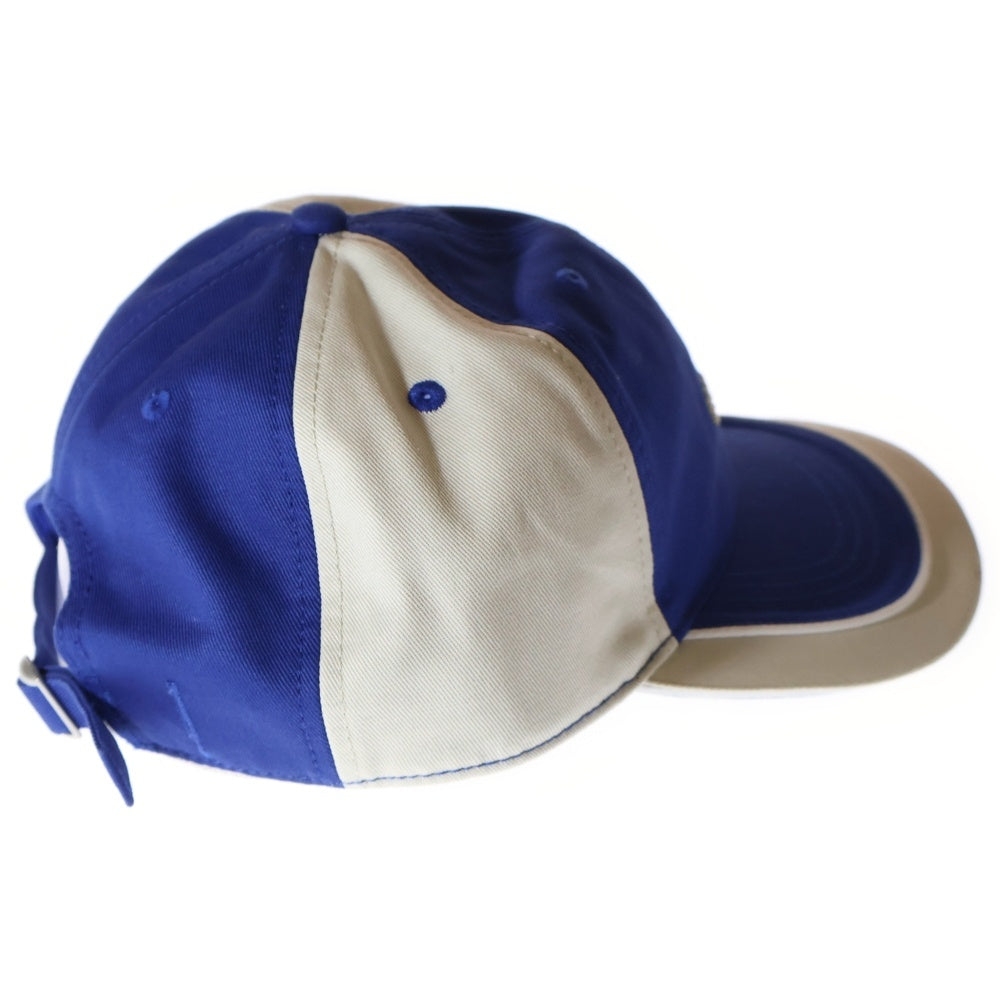 KITH(キス) ロゴ刺繍ベースボールキャップ ブルー/ホワイト KHW050227