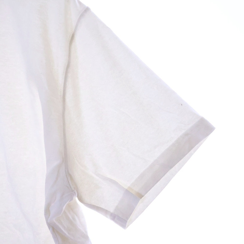 VETEMENTS(ヴェトモン) TINK DIFFERETLY ロゴプリント クルーネック半袖Tシャツカットソー ホワイト UE51TR620W
