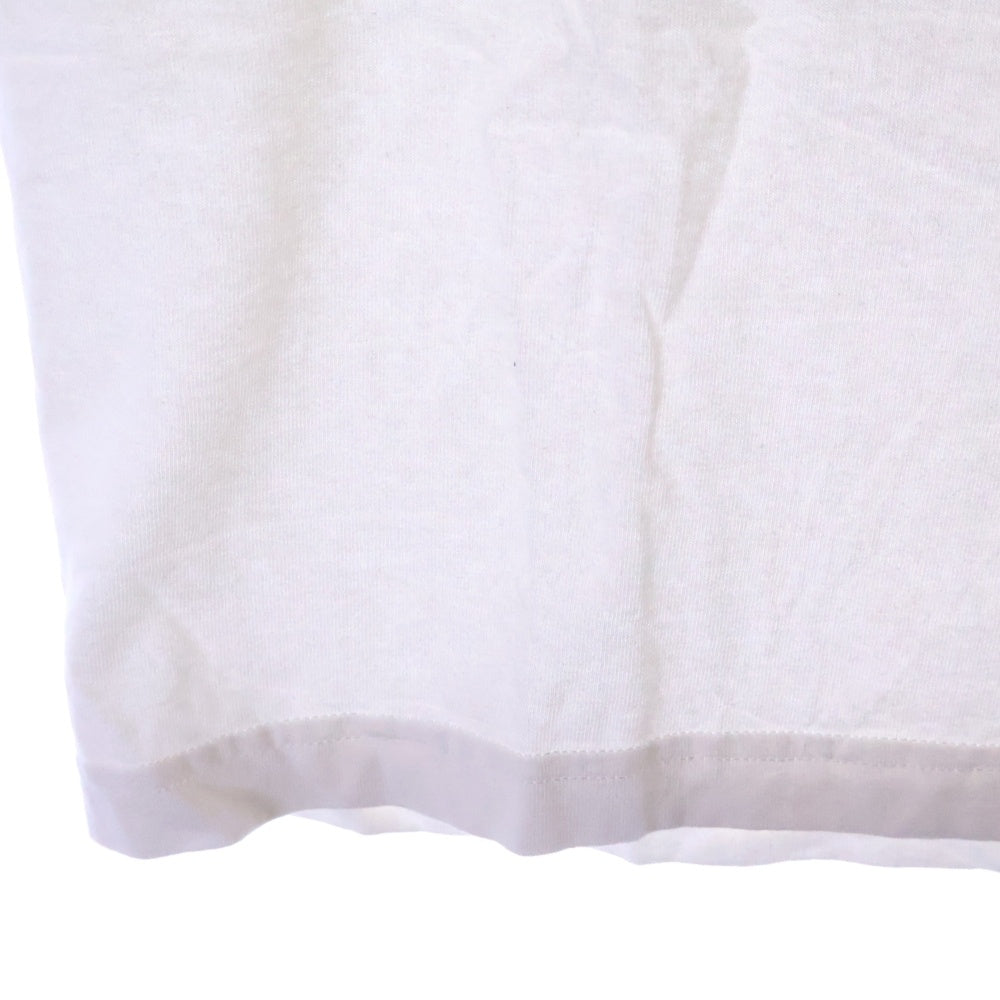 VETEMENTS(ヴェトモン) TINK DIFFERETLY ロゴプリント クルーネック半袖Tシャツカットソー ホワイト UE51TR620W