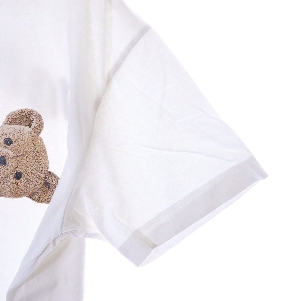 Palm Angels(パームエンジェルス) 21SS KILL THE BEAR フロントプリント クルーネック半袖Tシャツカットソー ホワイト PMAA001C99JER001