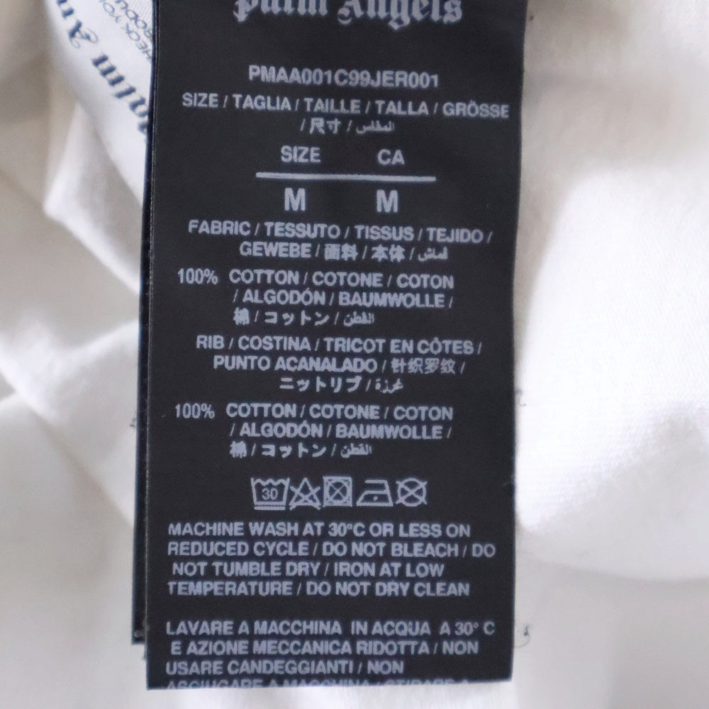 Palm Angels(パームエンジェルス) 21SS KILL THE BEAR フロントプリント クルーネック半袖Tシャツカットソー ホワイト PMAA001C99JER001
