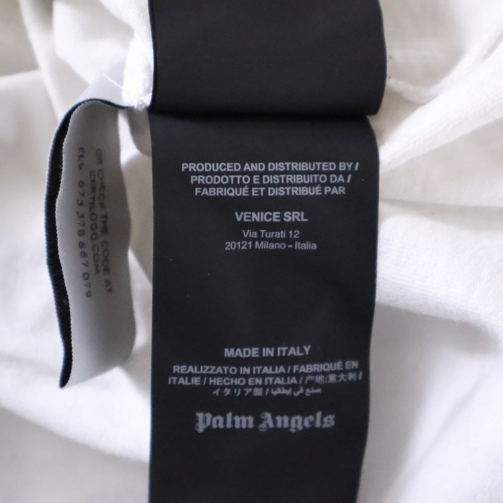 Palm Angels(パームエンジェルス) 21SS KILL THE BEAR フロントプリント クルーネック半袖Tシャツカットソー ホワイト PMAA001C99JER001
