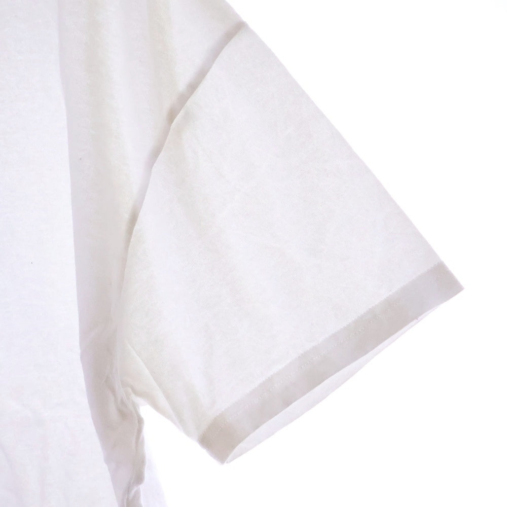 Palm Angels(パームエンジェルス) ロゴプリント クルーネック半袖Tシャツカットソー ホワイト PMAA065F22JER002