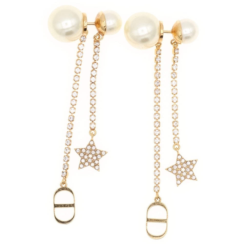Christian Dior(クリスチャンディオール) トライバルスター ビジュー ライトストーン スタッドピアス レディース ゴールド