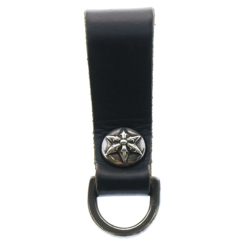 CHROME HEARTS(クロムハーツ) BELT LOOP D RING スターボール ベルトループ ブラック/シルバー