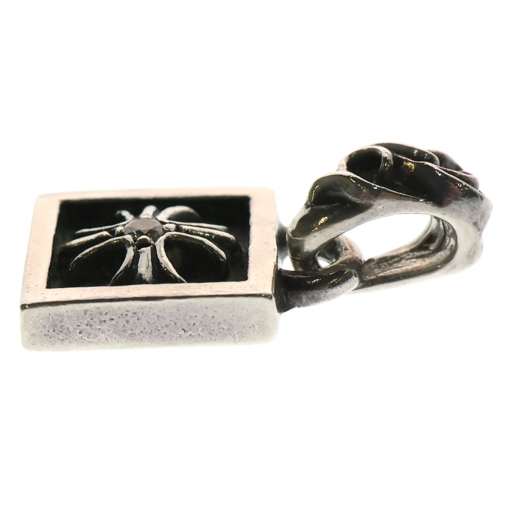 CHROME HEARTS(クロムハーツ) FRAMED CH PLUS 1DIA フレームドCHプラス 1ダイヤ チャーム シルバーネックレストップ