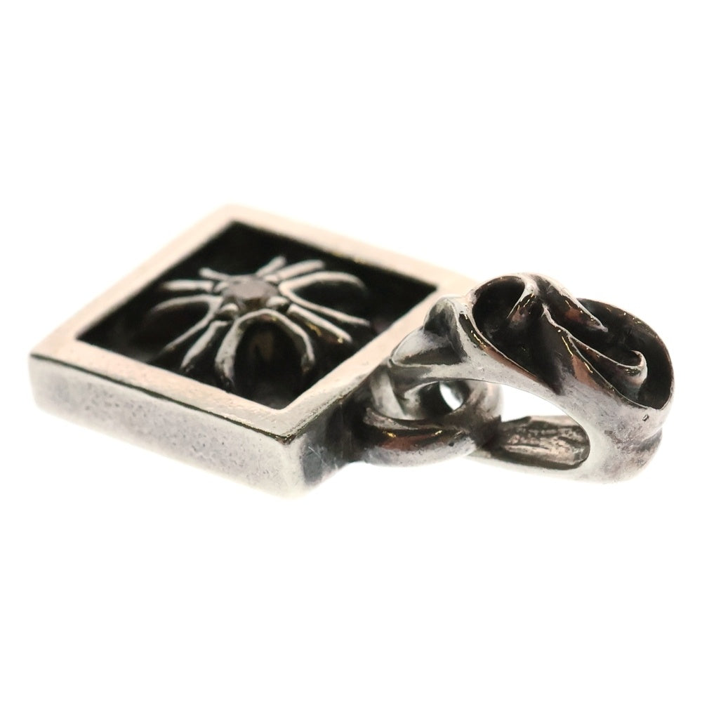 CHROME HEARTS(クロムハーツ) FRAMED CH PLUS 1DIA フレームドCHプラス 1ダイヤ チャーム シルバーネックレストップ