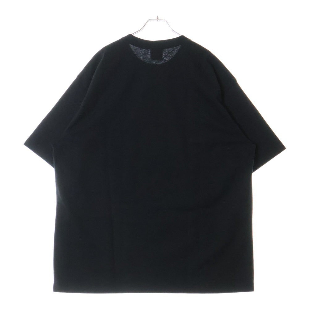 A BATHING APE(アベイシングエイプ) ABC CAMO COLLEGE TEE ABC カモ カレッジプリント クルーネックTシャツカットソー ブラック/ブルー 001TEL801005M