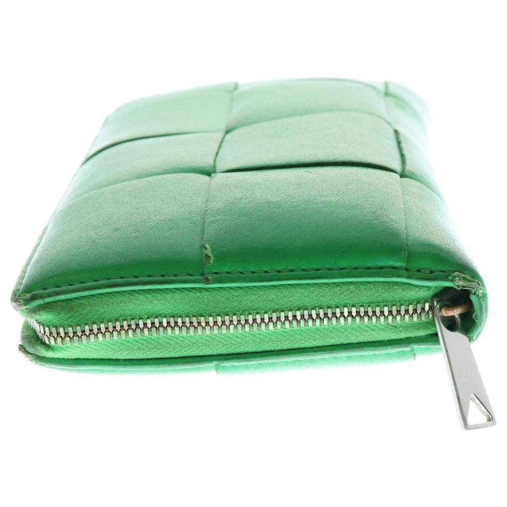 BOTTEGA VENETA(ボッテガヴェネタ) カセット ジップアラウンドウォレット 長財布 グリーン 649607VBWD23724