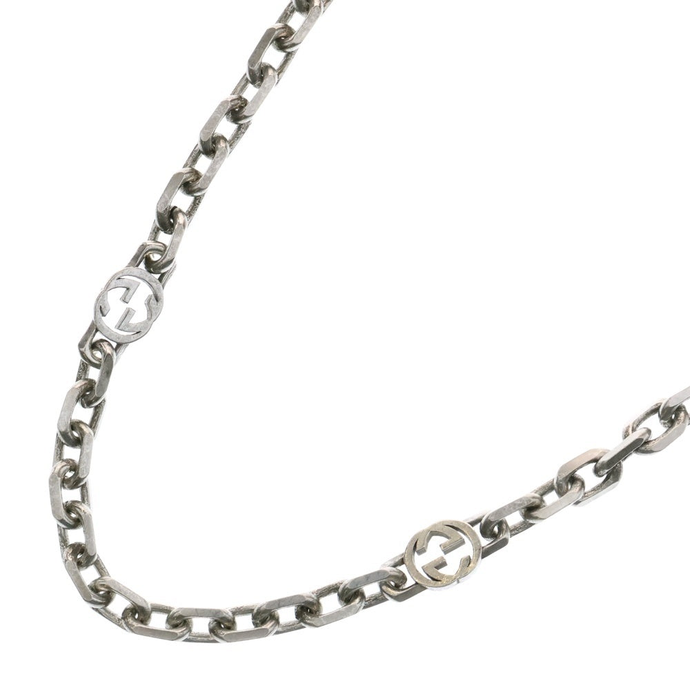 GUCCI(グッチ) インターロッキングG チェーンネックレス シルバー 616941