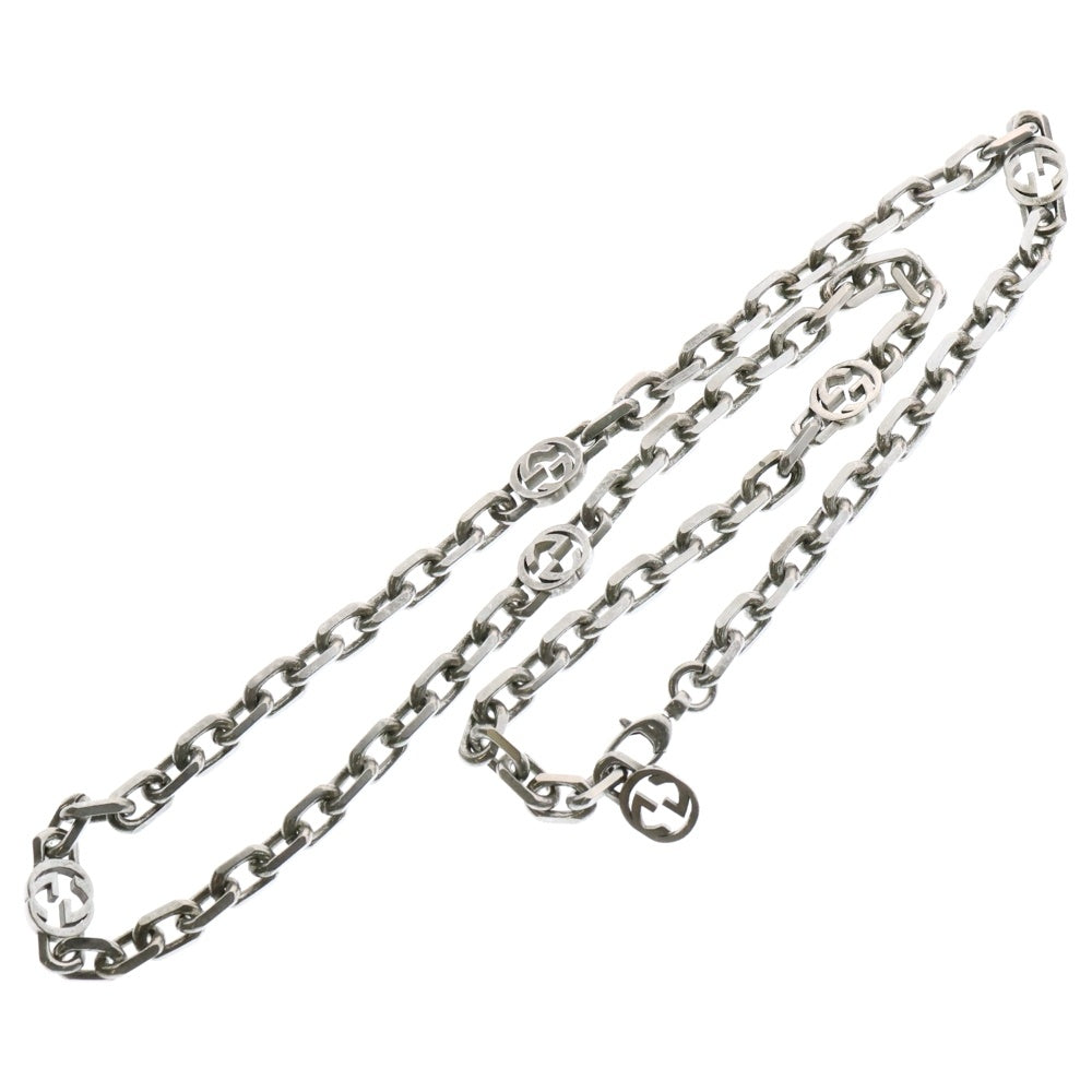 GUCCI(グッチ) インターロッキングG チェーンネックレス シルバー 616941
